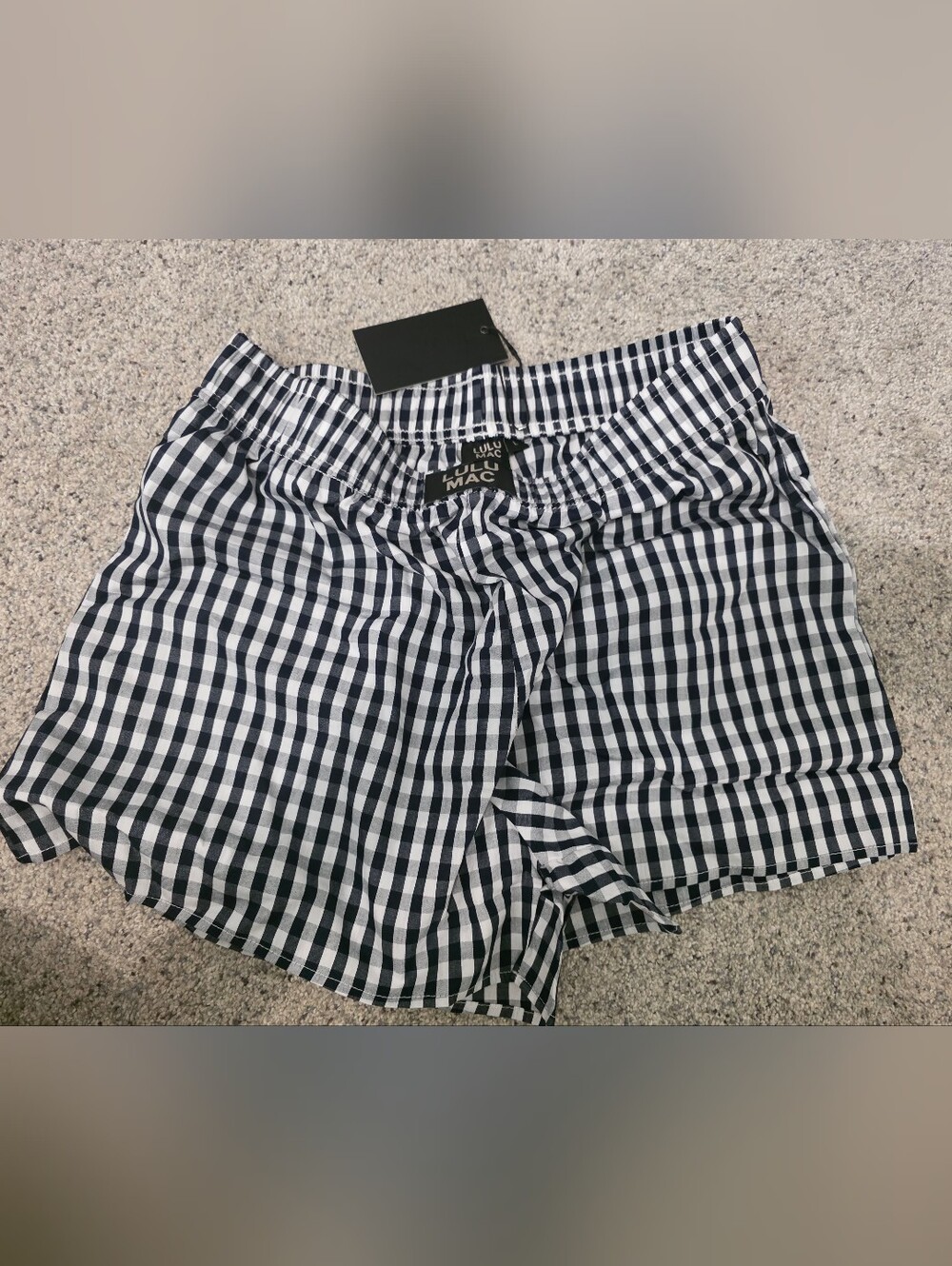 NWT - Lulu Mac Blue and White Gingham Bottoms Size Large
